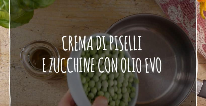 Crema di piselli e zucchine