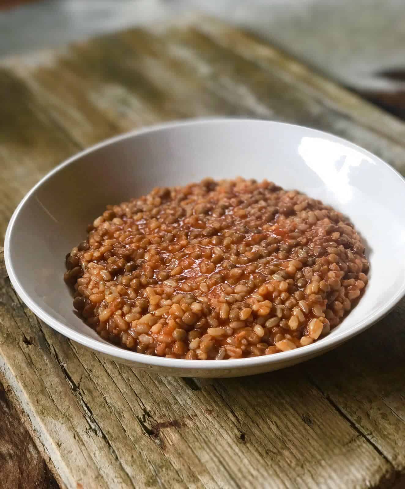 Zuppa lenticchie e orzo