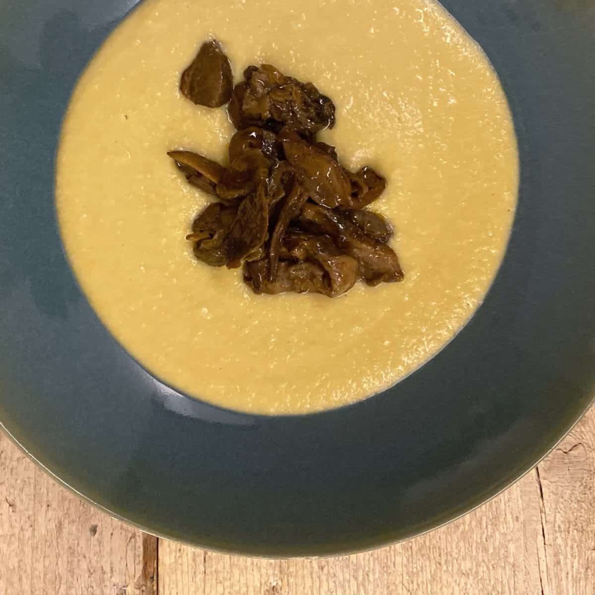 crema di ceci funghi