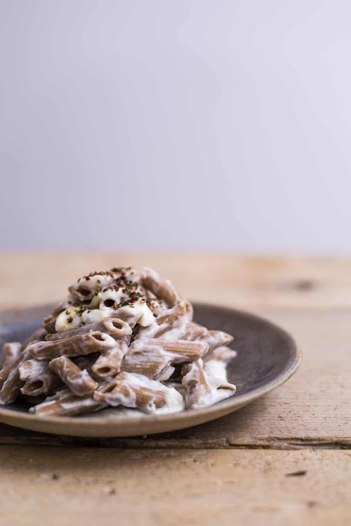 Penne di farro con crema di cavolfiore