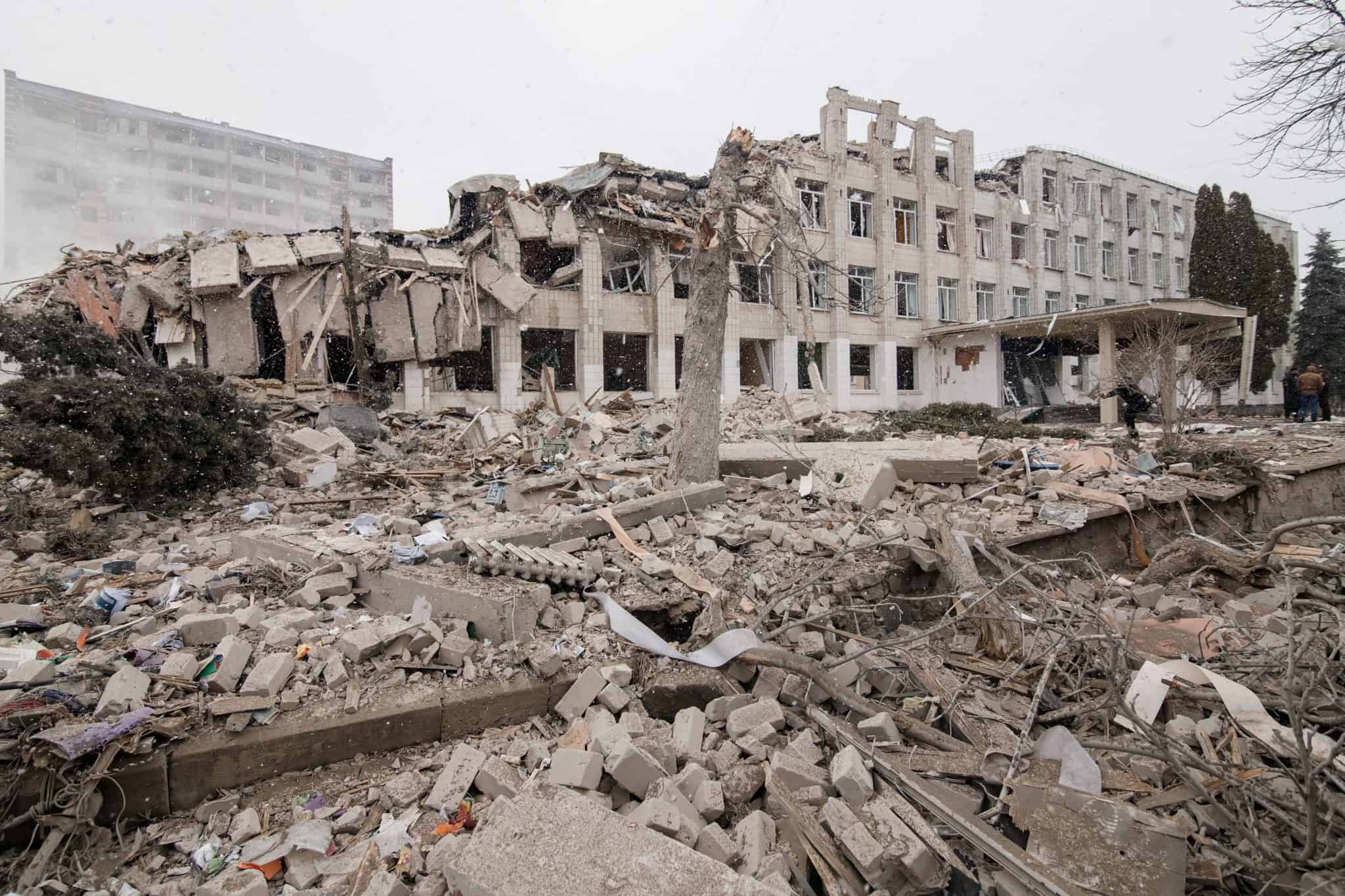 case distrutte dalla guerra